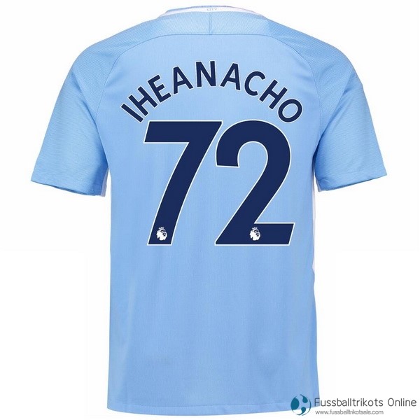 Manchester City Trikot Heim Iheanacho 2017-18 Fussballtrikots Günstig